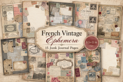 French Vintage Ephemera Junk, a Background Graphic by Printable Treasure (Thumbnail 1 of 4)