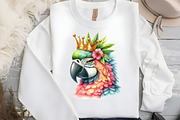 Summer Parrot Sublimation Clipart, an Illustration by DreamCafeArt (Thumbnail 4 of 4)
