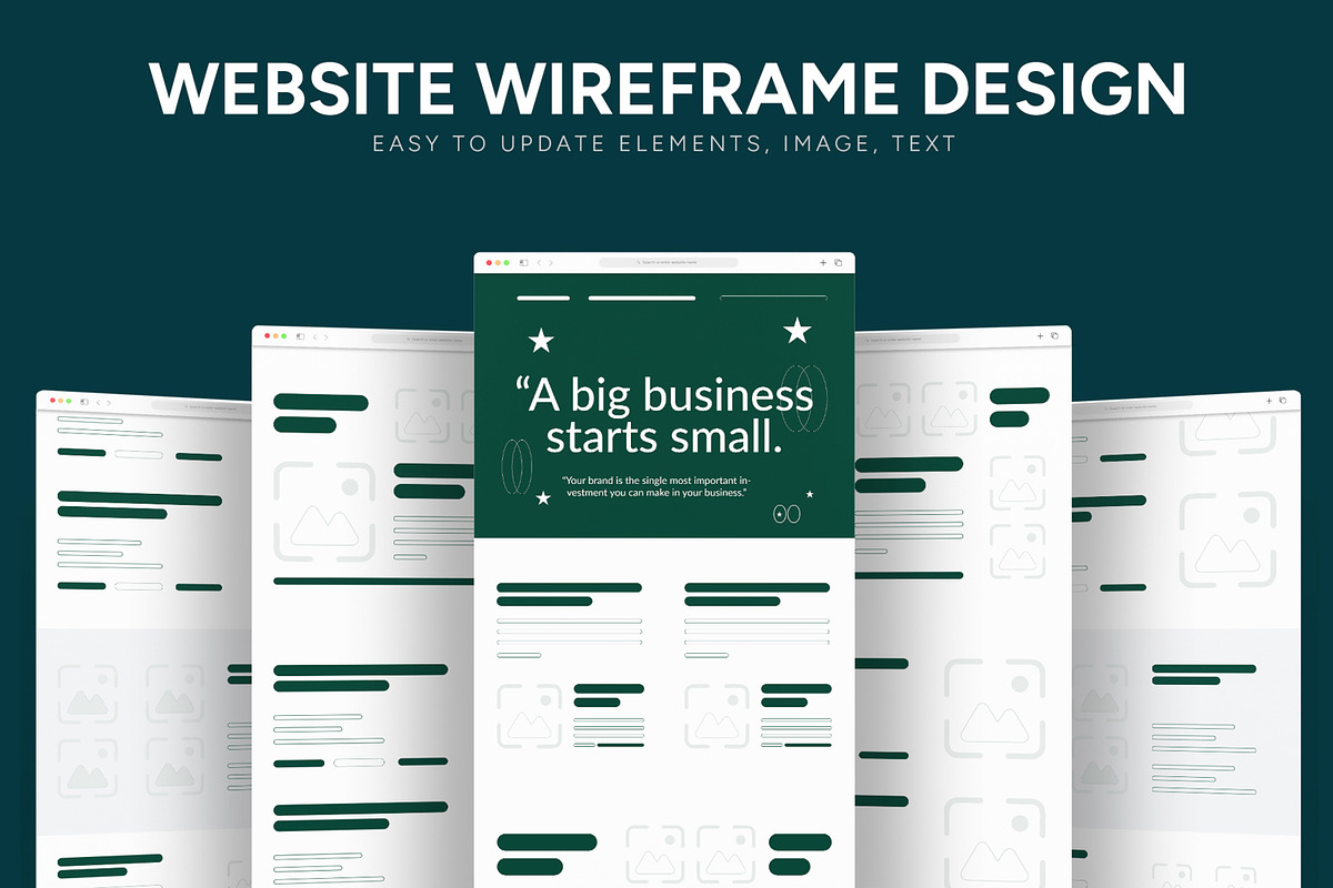 Website Wireframe Layout, a Wireframe Template by CreativeShaper (Photo 1 of 6)