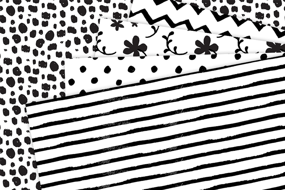 Hand Drawn Vector Patterns - Papers, a Pattern Graphic by Avenie Digital (Photo 2 of 2)