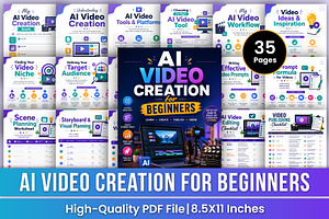 AI Video Creation for Beginners, a Stationery Template by Mustafiz