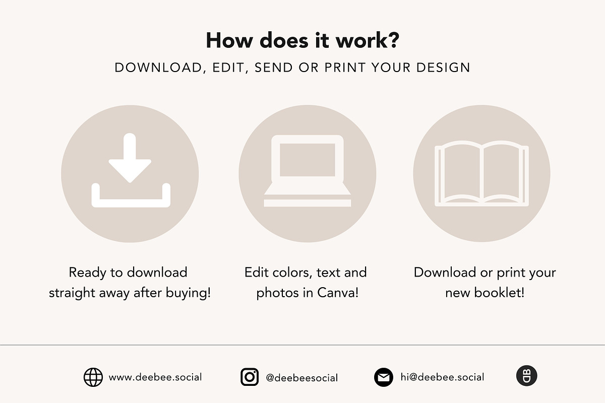 Airbnb Welcome Book Template Canva, a Brochure Template by DeeBeeDesign (Photo 10 of 10)