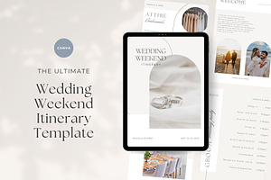 CANVA Wedding Weekend Itinerary