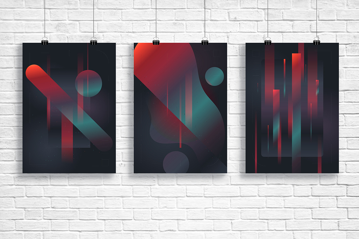 Abstract gradient composition, a Decorative Illustration by MaximGertsen (Photo 4 of 9)