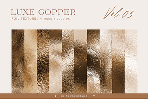 10 Luxe Copper Textures Vol.03