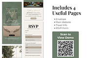 Sage Green Wedding Website Invite, a Landing Page Template by Everyday Perfection (Thumbnail 3 of 10)
