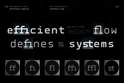 GC Robuto Mono-Futuristic Monospace, a Sans Serif Font by Glyphonic (Thumbnail 8 of 16)