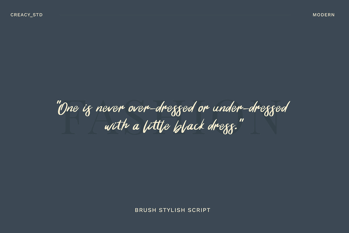 Qonetha - Brush Stylish Script, a Script Font by Creacy Studio (Photo 6 of 8)