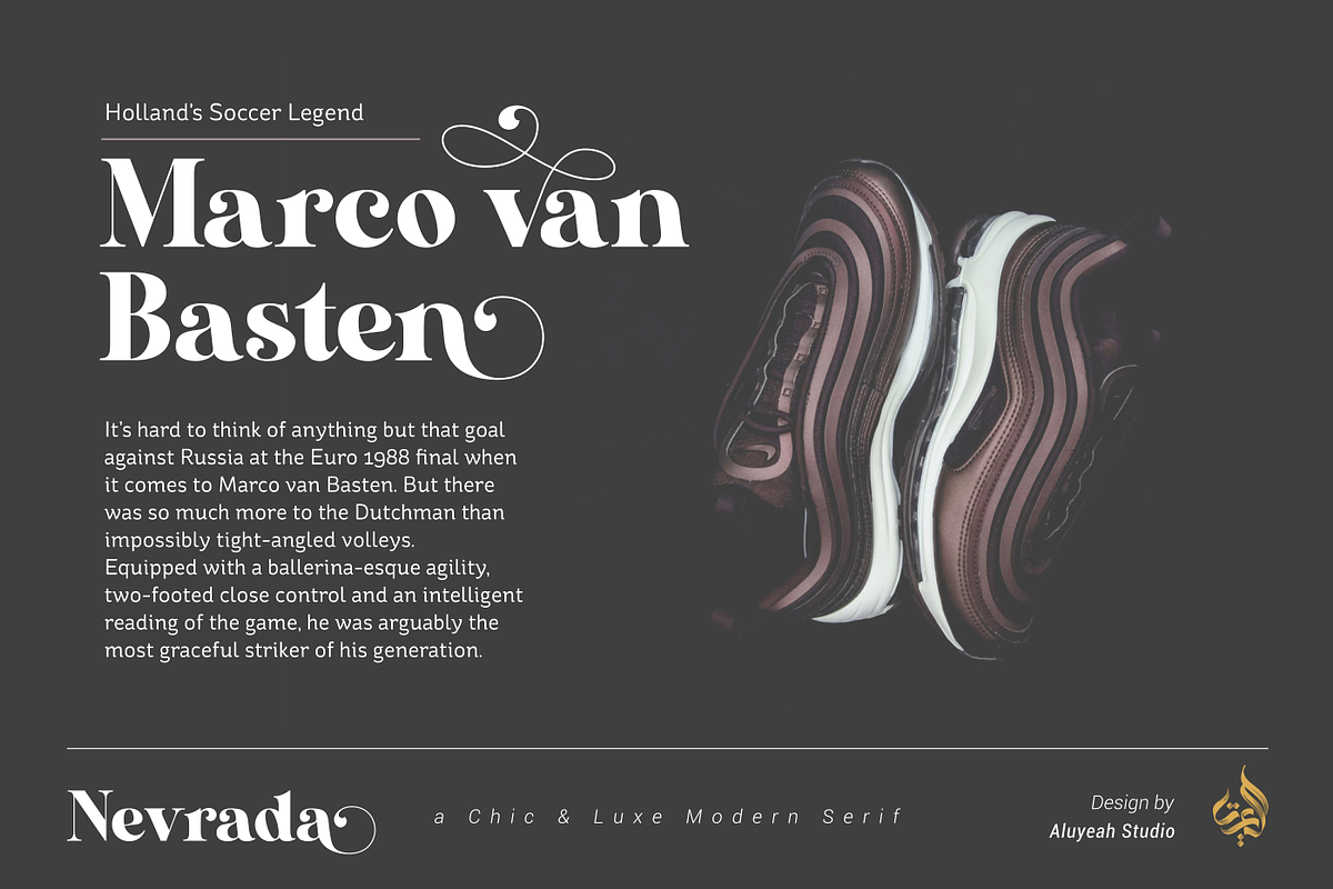 Nevrada Modern Display Font, a Font by Aluyeah Studio (Photo 4 of 12)