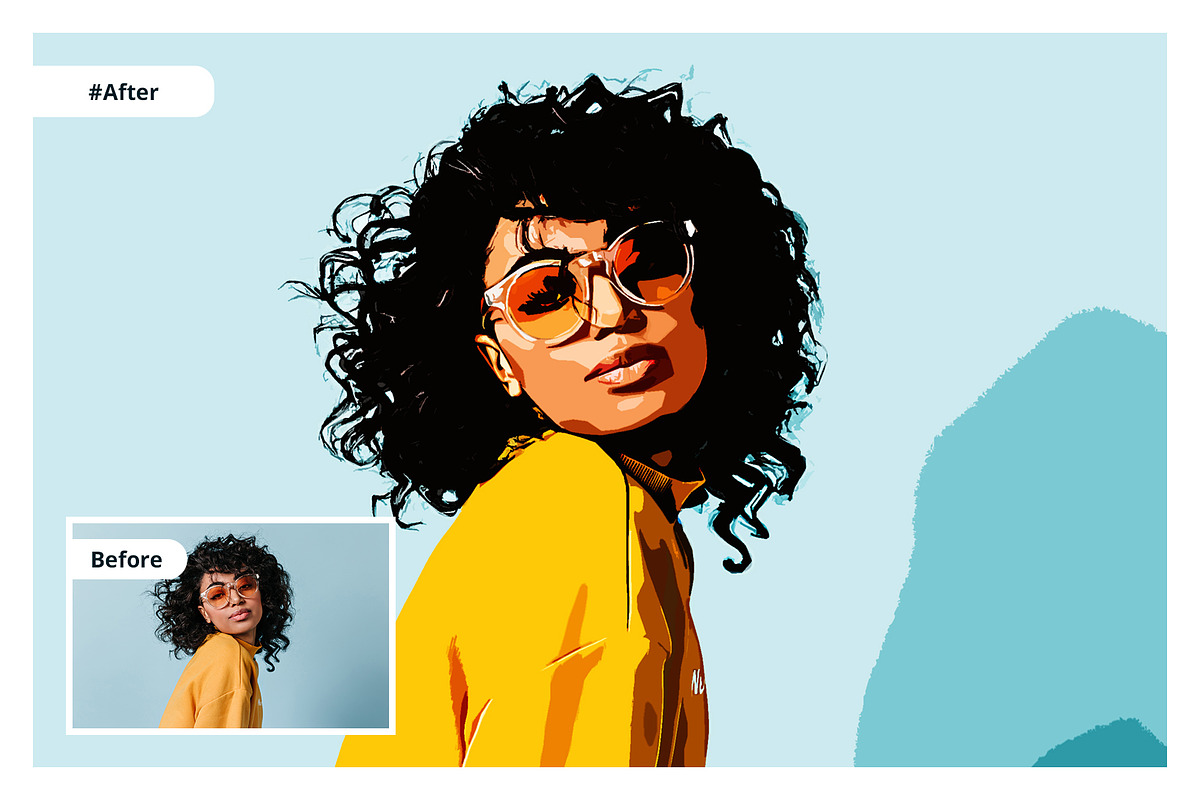 Cartoon Style Photoshop Action, an Action Add-On by Effect-Hub (Photo 7 of 10)