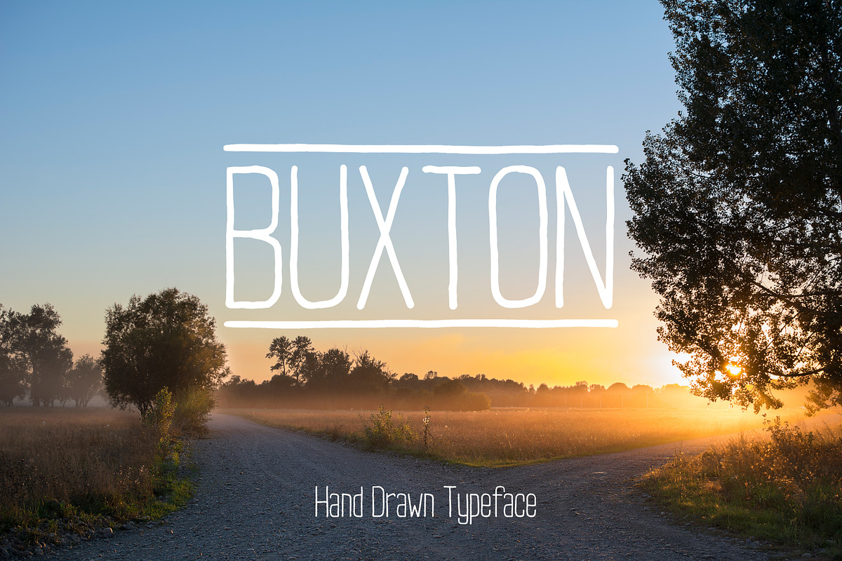 Buxton, handwritten font