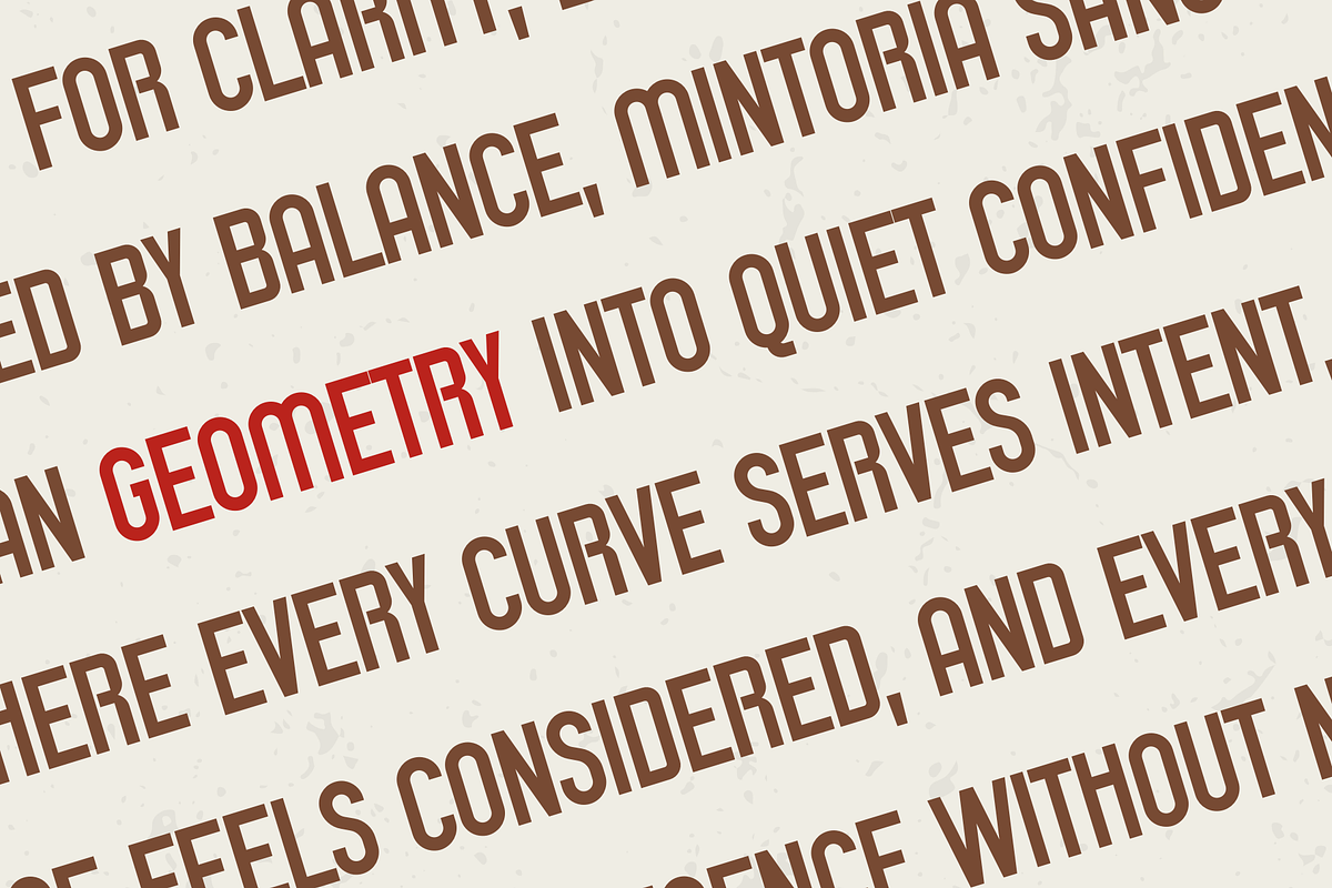 Mintoria is a modern sans serif font, a Sans Serif Font by Brown Cupple (Photo 7 of 10)