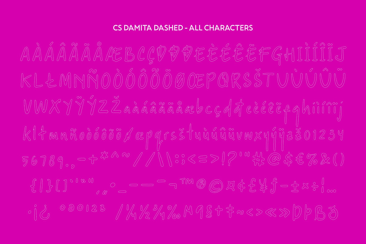 CS Damita Dashed, a Handwritten Font by Craft Supply Co. (Photo 8 of 8)