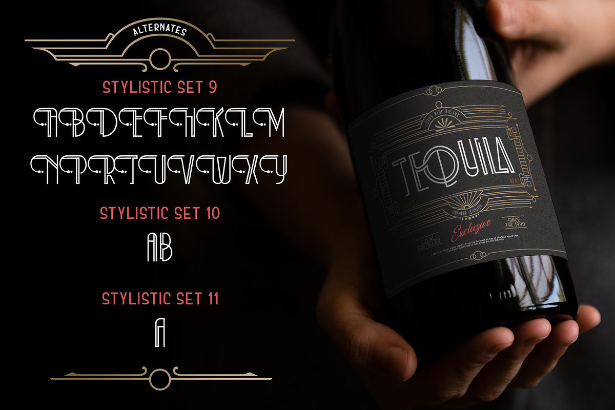 Art Decory Typeface, a Sans Serif Font by alit design (Photo 9 of 17)