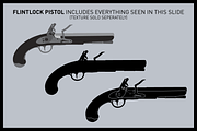 Flintlock Pistol, an Object Graphic by Bearded Creative (Thumbnail 2 of 2)