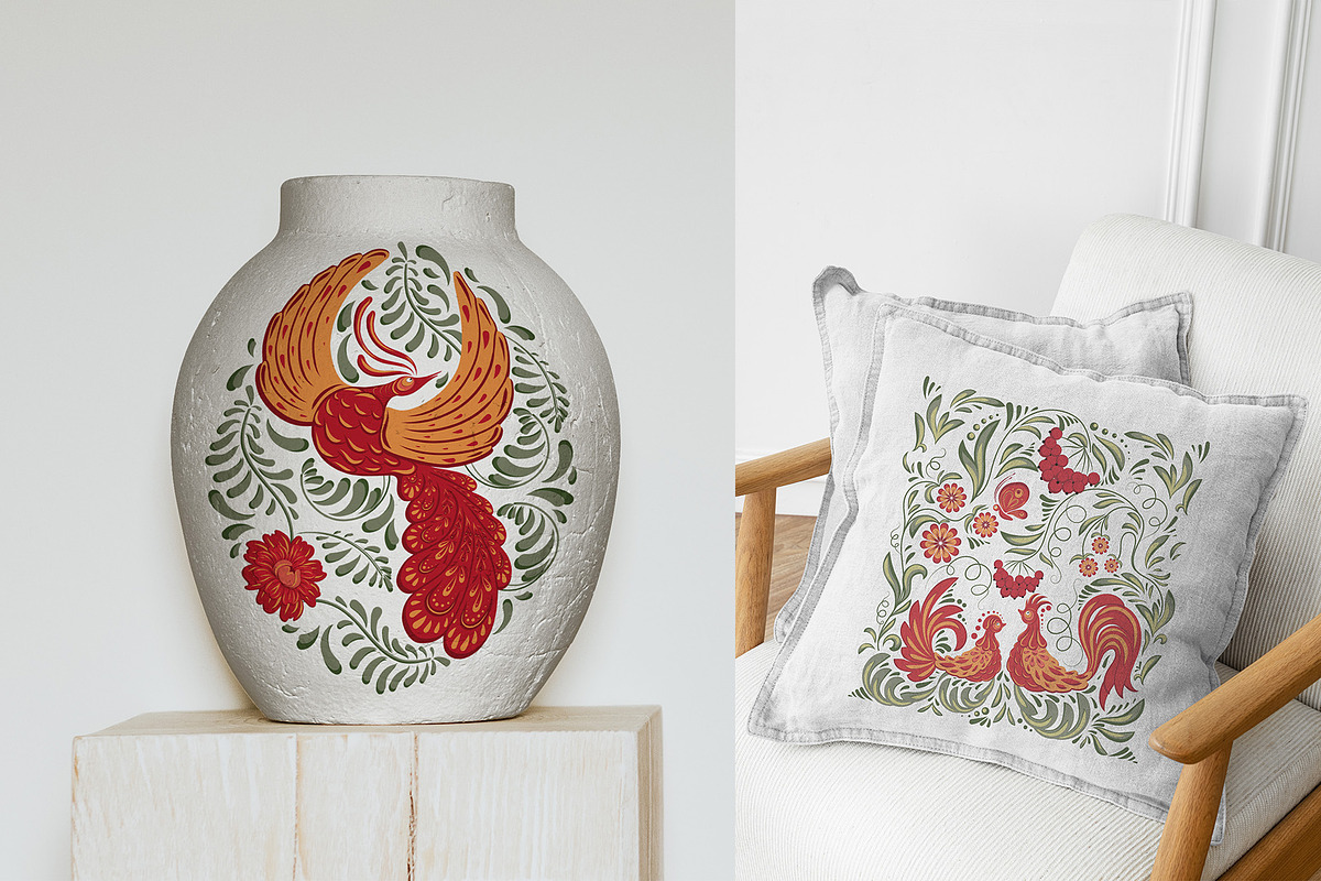 PETRYKIVKA - Ukranian folk art, an Illustration by Evgenia Pichkur (Photo 4 of 15)