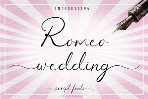 Romeo Wedding Calligraphy Fonts