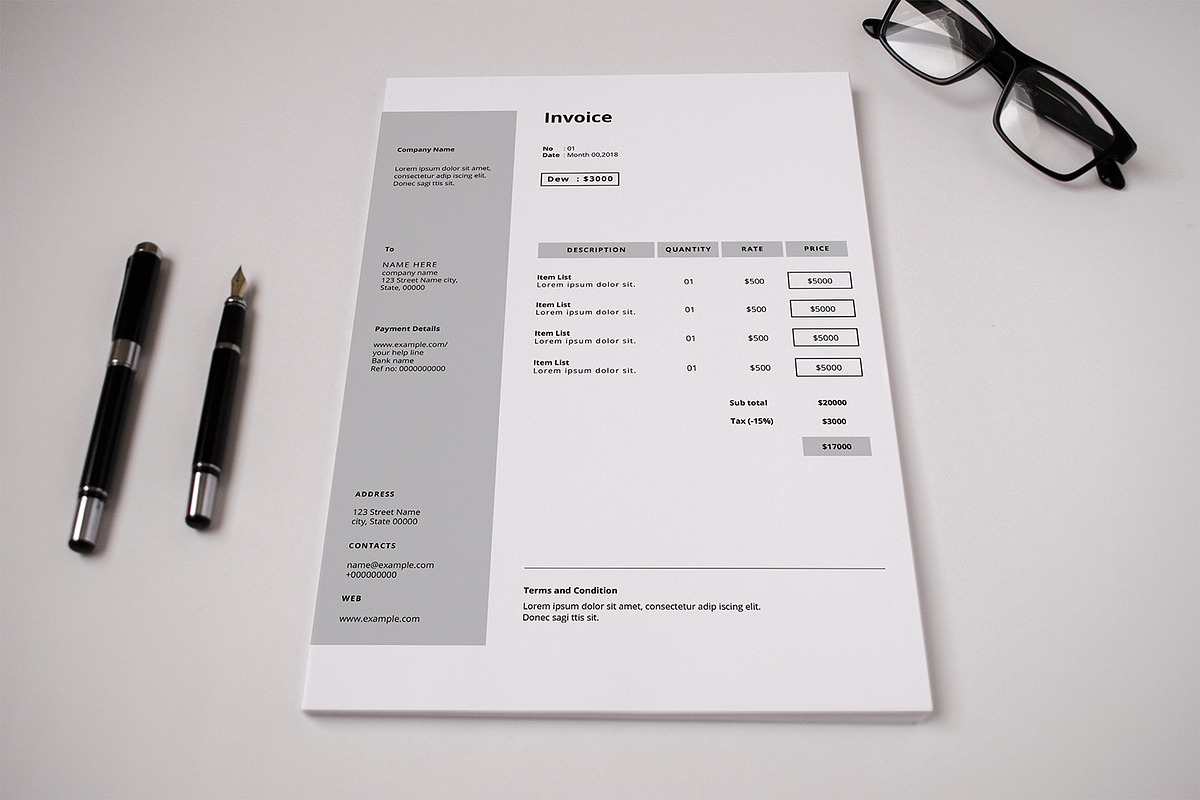 Minimal Invoice preview 2