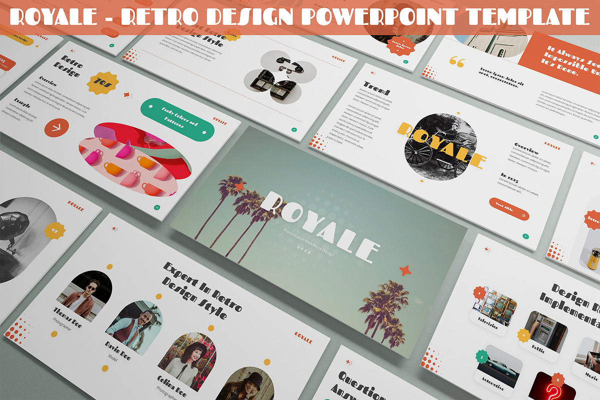 Royale - Retro Design Powerpoint, a Presentation Template by SlideFactory (Photo 1 of 4)