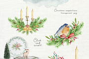 Watercolor Christmas bundle, an Illustration by JuliaBadeeva (Thumbnail 24 of 29)