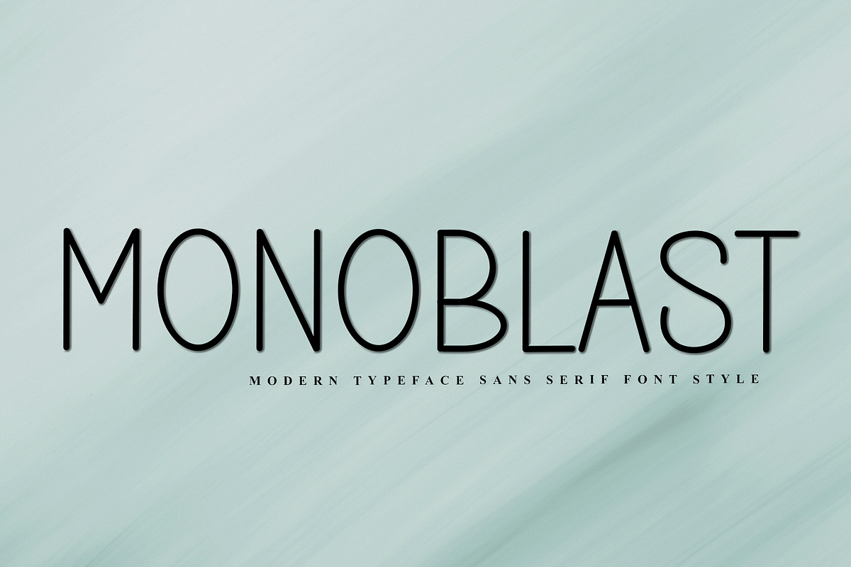 Monoblast, a Sans Serif Font by FreshTypeINK (Photo 1 of 8)