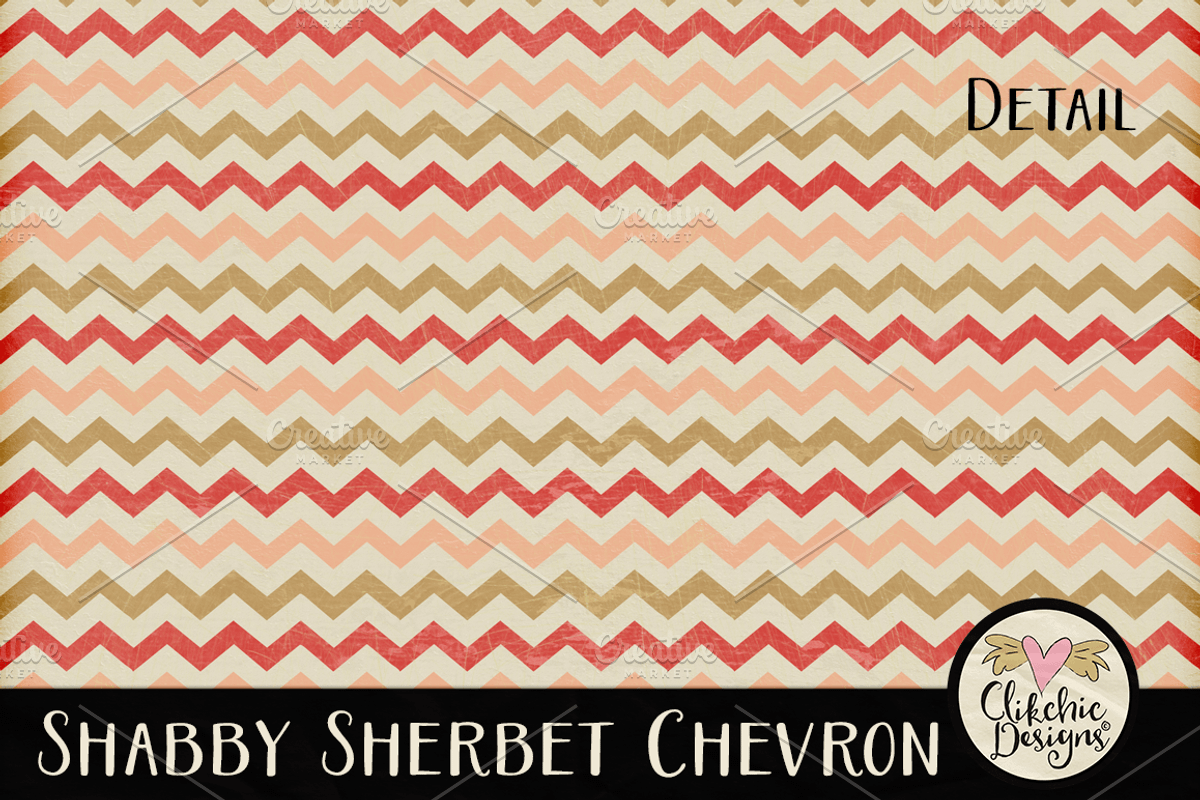 Shabby Sherbet Chevron Texture Pack preview 4