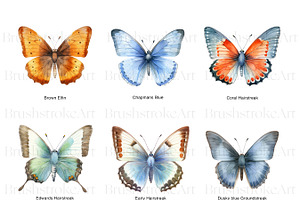 Gossamer Butterflies Clipart, Wings