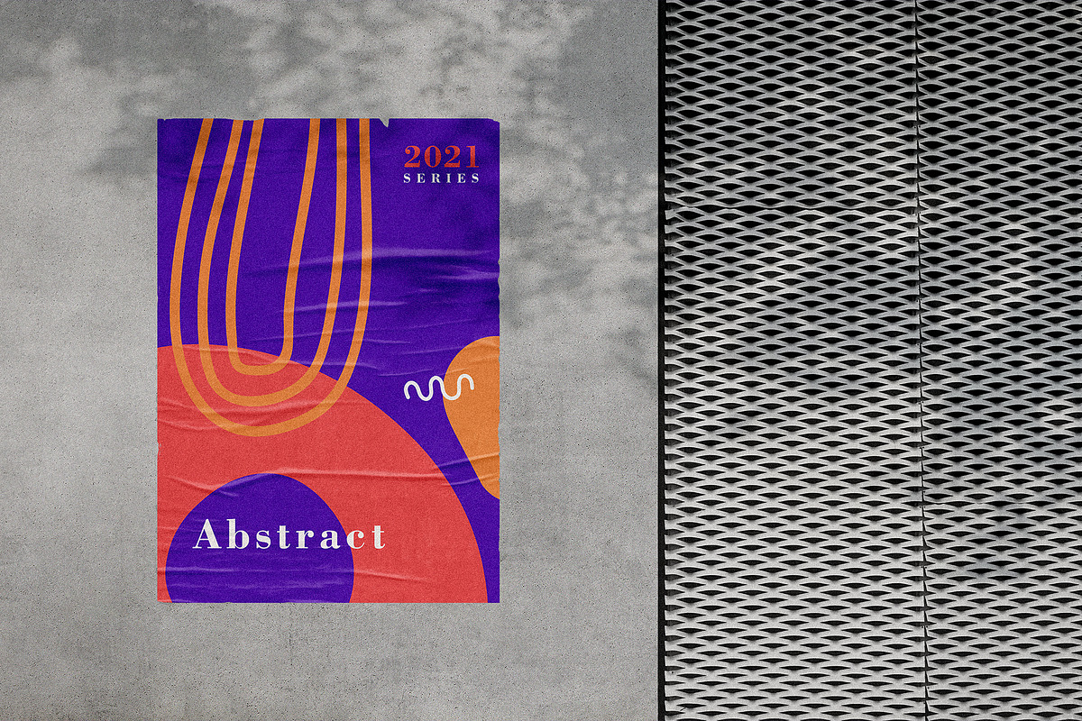 Art Poster - Abstract Organic Shapes, a Brochure Template by Ninos Mandala (Photo 3 of 3)