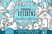 Charming Chickens - Stamps / Brushes, an Icon by Purple Frog (Thumbnail 1 of 3)