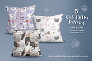 Cute Kitten Seamless Pattern Set, a Pattern Graphic by DrawStudio1988 (Thumbnail 7 of 8)