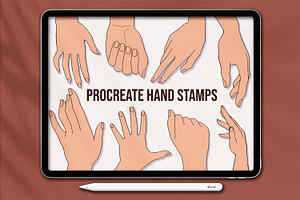 Procreate Hands Stamp Brushes