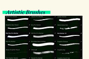 100 + Art Brushes for Procreate, a Brush Add-On by The_Brush_Shop (Thumbnail 11 of 14)
