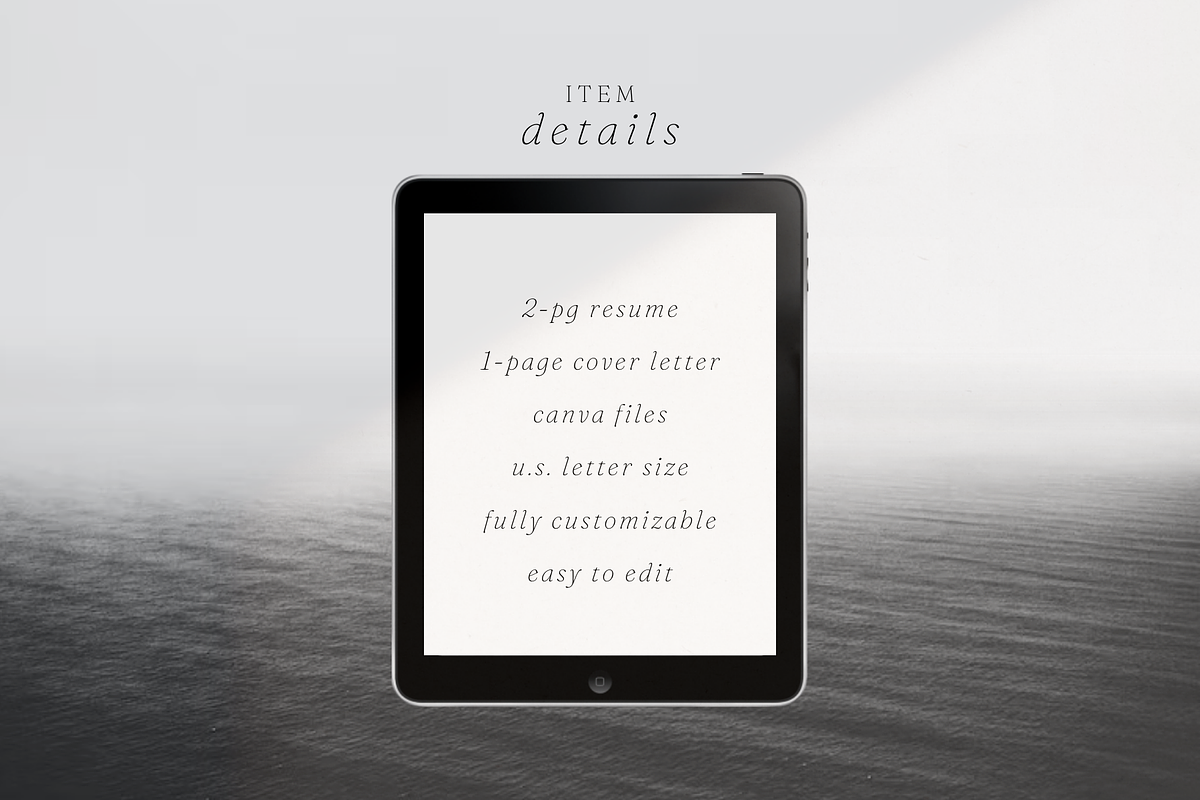 Minimal Creative Resume Canva, a Resume Template by frommakertomaker (Photo 5 of 6)