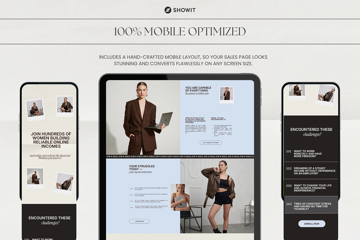 Editorial Showit Sales Page, a Squarespace Template by OliaMuseDesign (Photo 6 of 8)