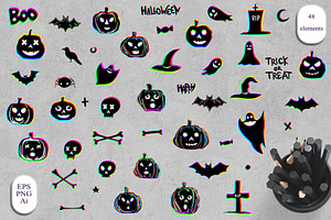 Chromatic Halloween Clipart