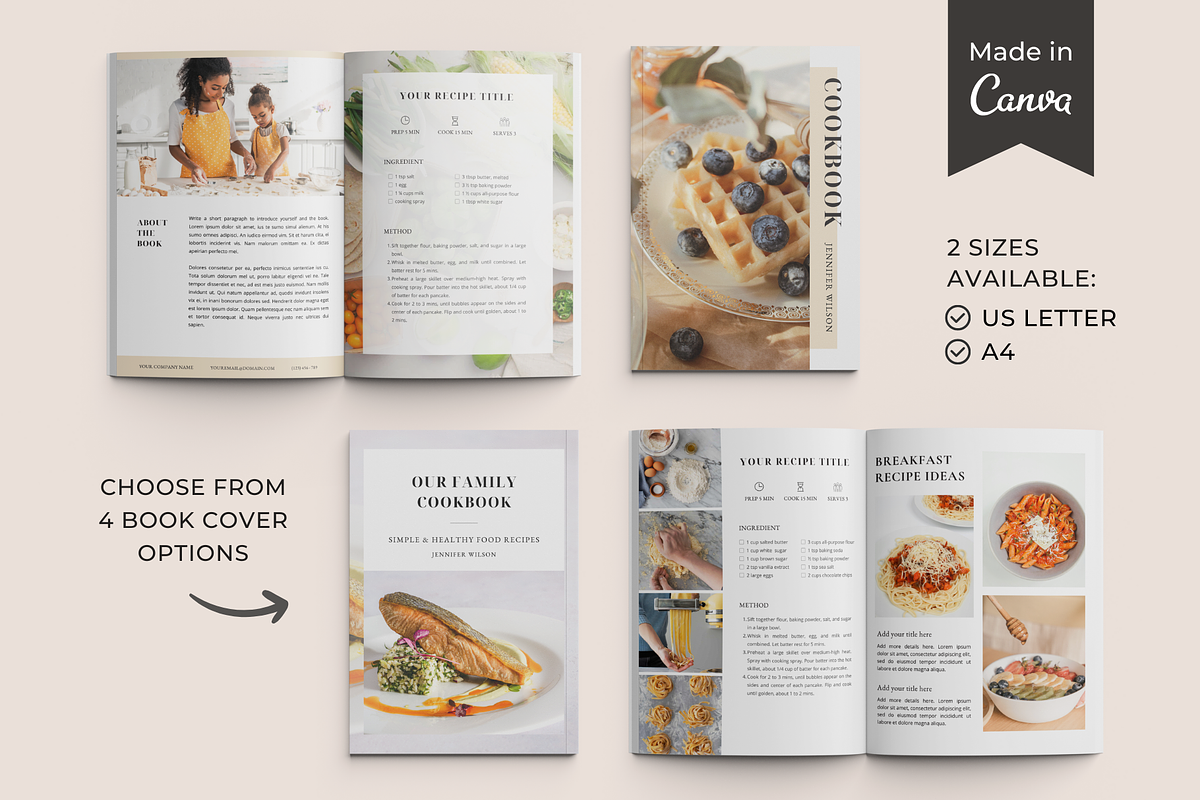 Cook Book Template CANVA, a Magazine Template by ShopRShop (Photo 2 of 10)