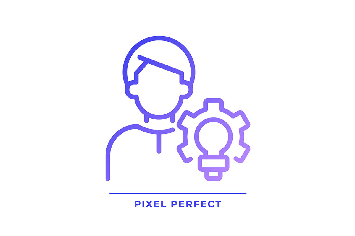 Creator pixel perfect gradient line, an Icon by IMG Visuals