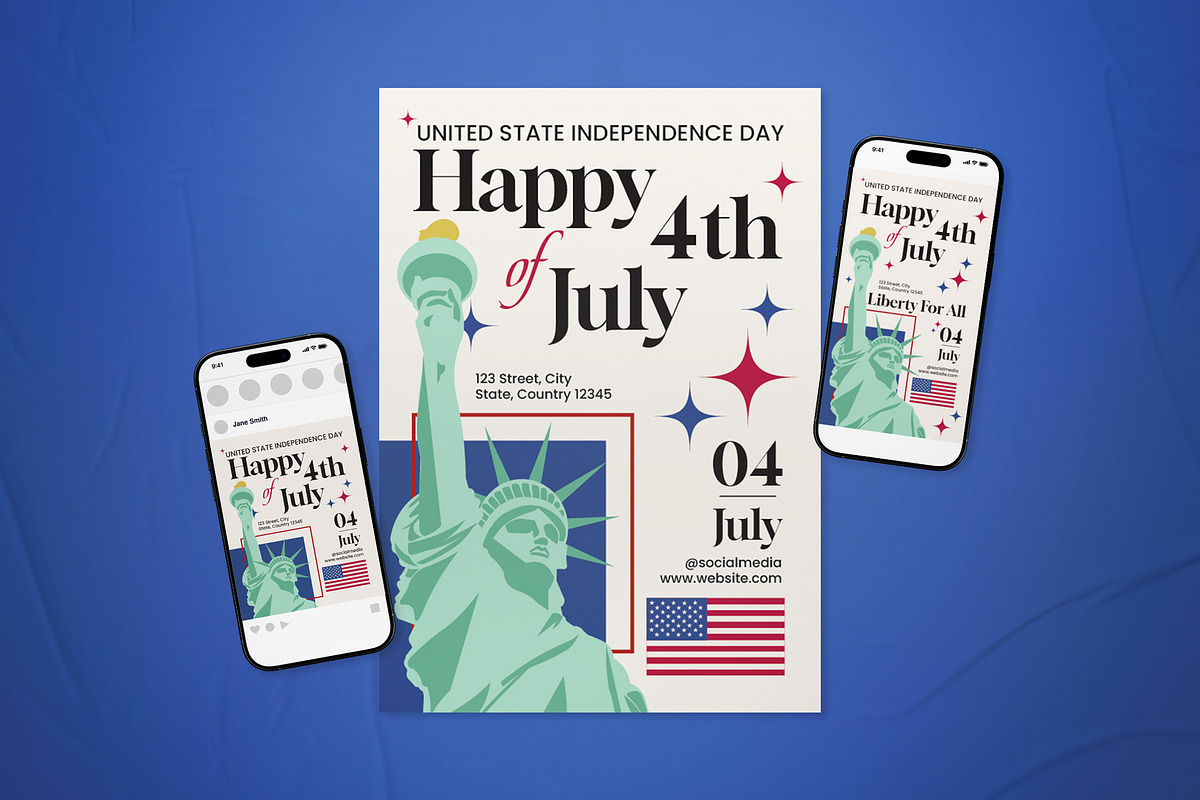United State Independence Day Flyer, a Flyer Template by The Good Store (Photo 1 of 2)