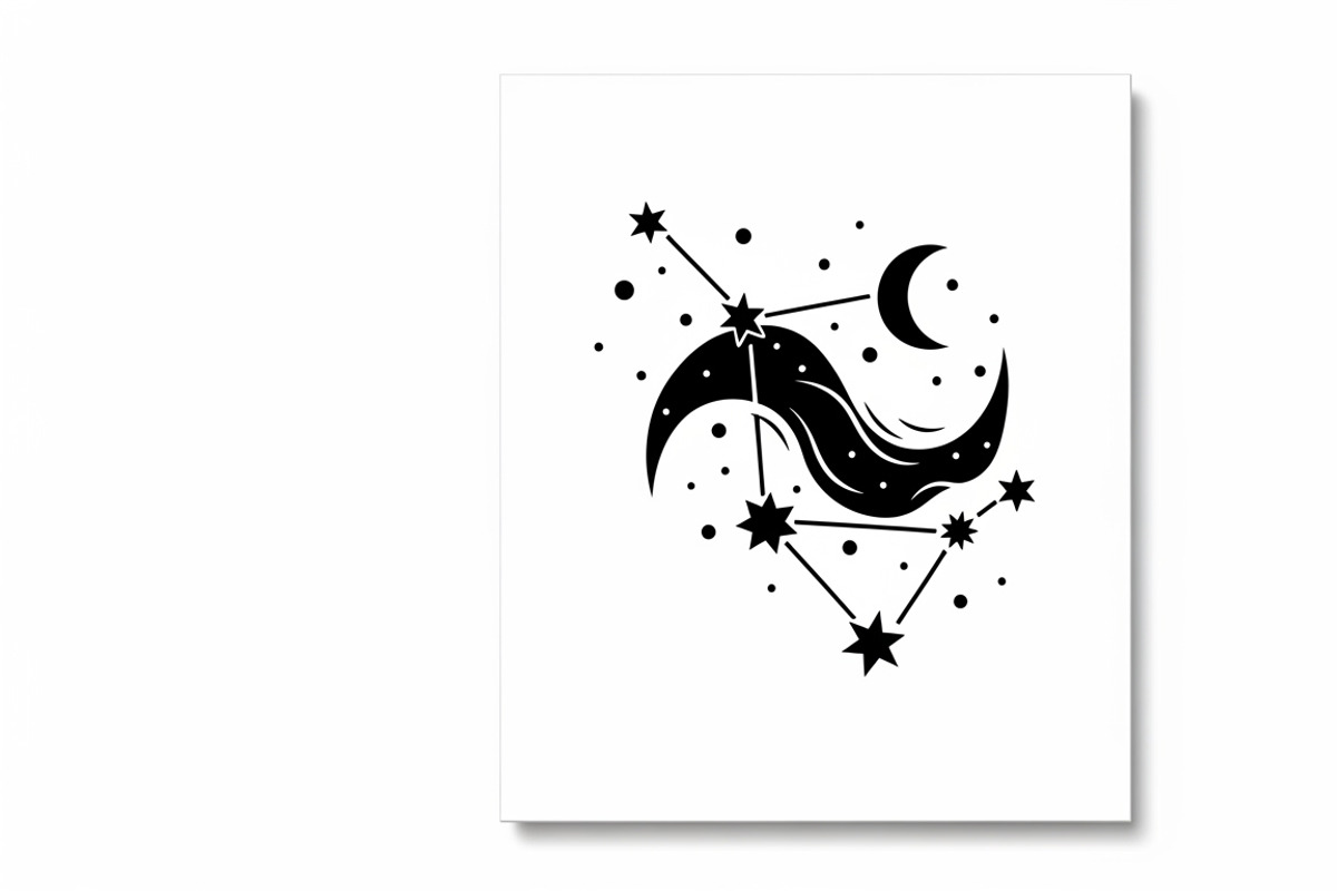 Elegant custom star map wall panel, an Illustration by Amazin_art (Photo 27 of 36)