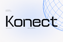 Konect - Futuristic Tech Sans Font