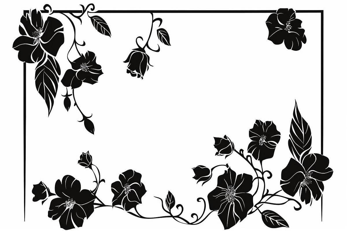 8 Floral Border Frame Bundle, an Illustration by Designs_River (Photo 7 of 9)