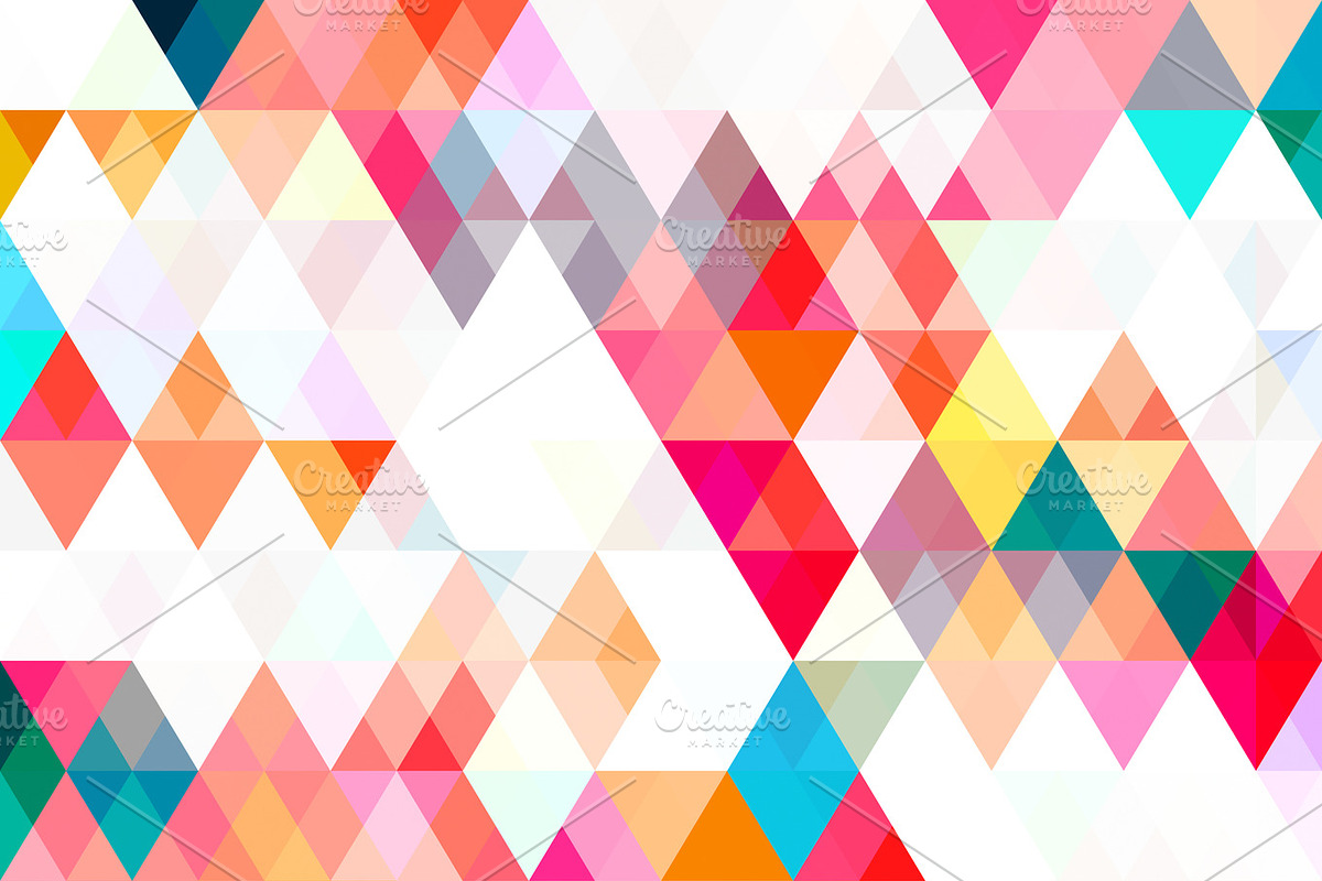 Triangle Color Pattern, a Pattern Graphic by SJagiello