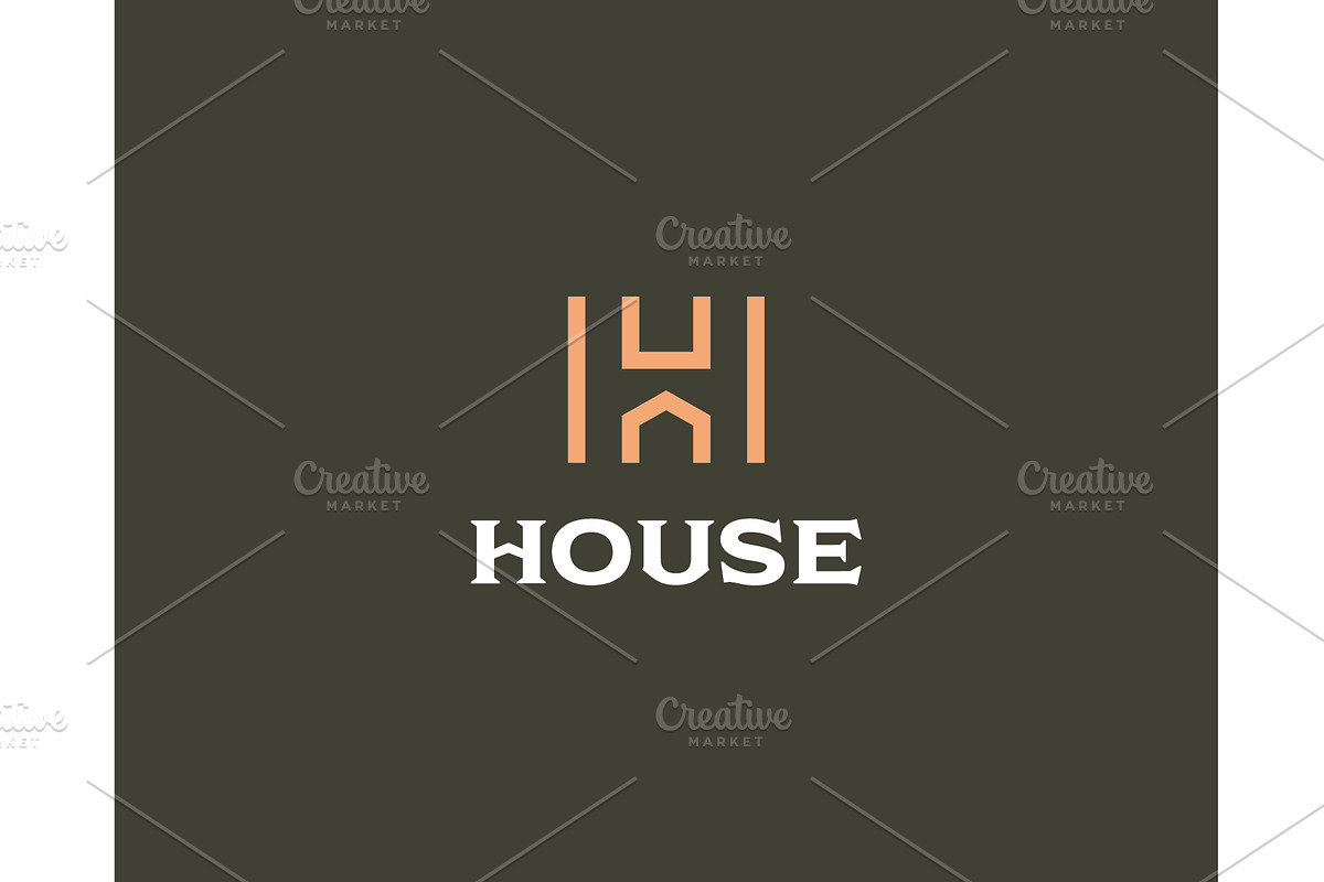 A letter H minimalistic logotype, a Templates & Theme by Himalia1