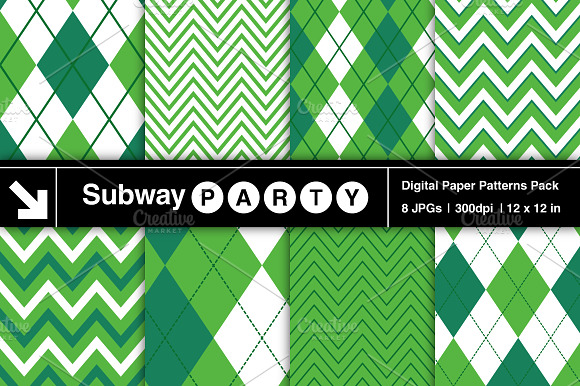 Emerald Green Chevron & Argyle preview 2