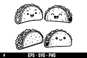 Icon of a classic taco, a Food Illustration by Vectorhight (Thumbnail 3 of 3)