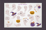 Little Ghost Clipart. Halloween, an Illustration by LukaJreym (Thumbnail 2 of 5)