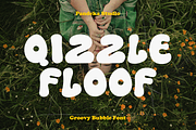 Qizzle Floof - Groovy Bubble Typefac, a Sans Serif Font by Pandeka Studio (Thumbnail 1 of 9)