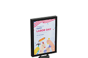 Labor Day Street Billboard Sign 3D, an Object 3D Model by Wencory (Thumbnail 2 of 2)