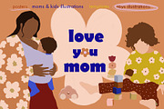 Love you Mom-abstract collection, an Object Illustration by Natalia Tugova (Thumbnail 1 of 11)