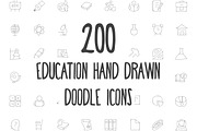 200 Education Hand Drawn Doodle Icon, an Outline Icon by Creative Stall (Thumbnail 1 of 4)